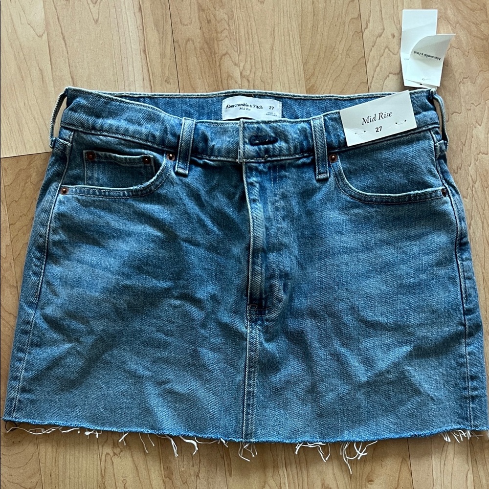Abercrombie & Fitch Blue Denim Mini Skirt